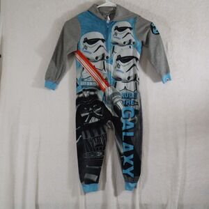 Star Wars Kids Hooded Pajama one piece Darth Vader"Rule the Galaxy"Lego Size 4/5